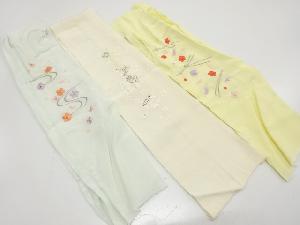 アンティーク　刺繍半衿3枚セット